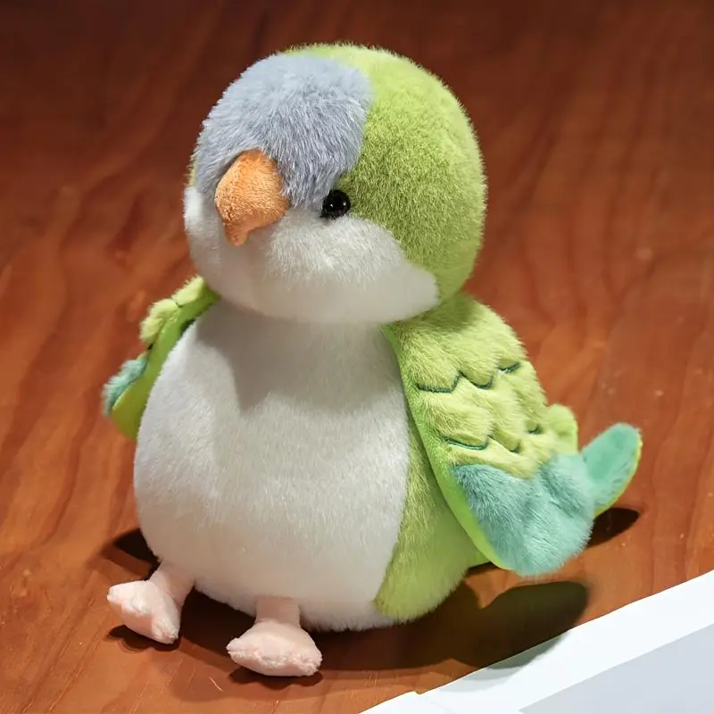 1pc Cute Cartoon Parrot Plush Doll - Bird Plush Stuffed Toy, Cute Mini Animal Mascot Character Stuffed Toy, Kids' Holiday Gift, Parent-Child Party Interactive Doll, Bird Plush Stuffed Toys, Cute Mini Animal Stuffed Toys