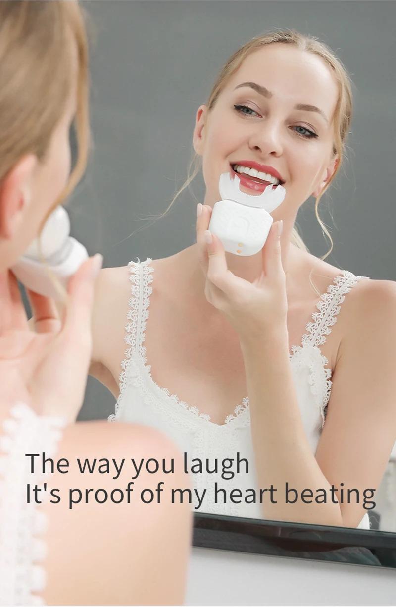 Wireless Silicone Electric Toothbrush 360 Degrees Automatic Ultrasonic U Shaped Travel Home Use Teeth brush