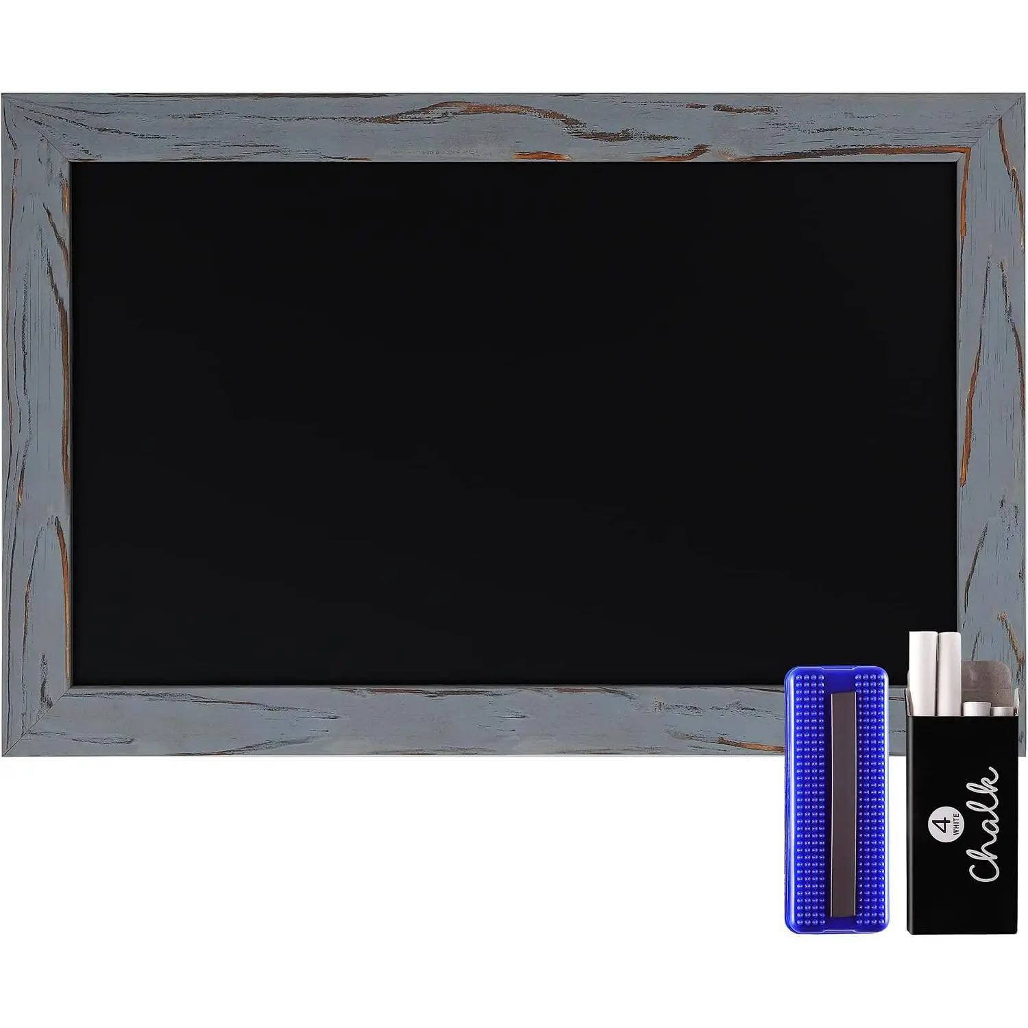 Rustic Grey  Wall Chalkboard, Small Size 11" x 17", Framed Decorative Chalkboard -  for Kitchen Decor, Weddings, Restaurant Menus and ! … (11" x 17")…