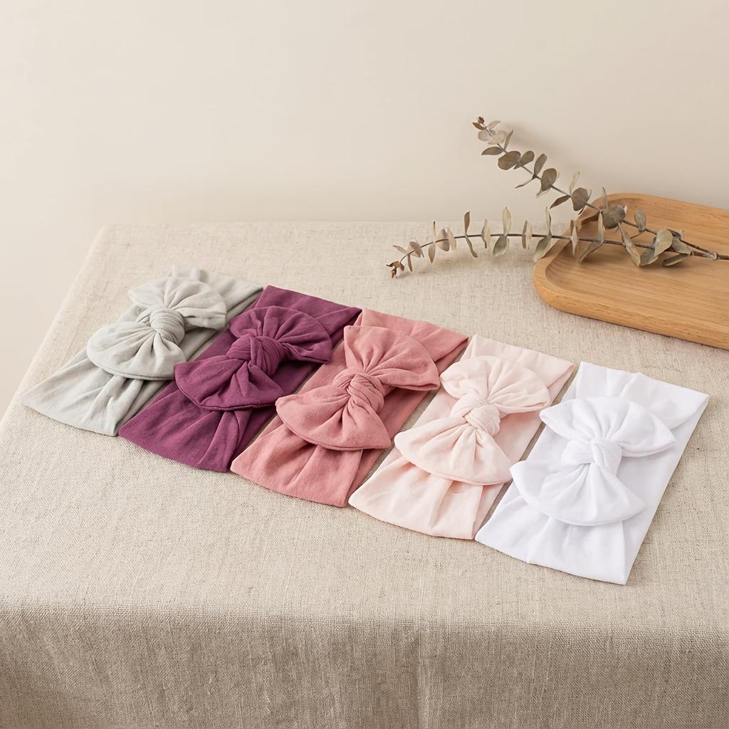 5Pcs Kids Multifunctional Bow Headbands, Soft Comfortable Hairbands for Boys & Girls, Perfect for Daily, Sports, Parties & Travel