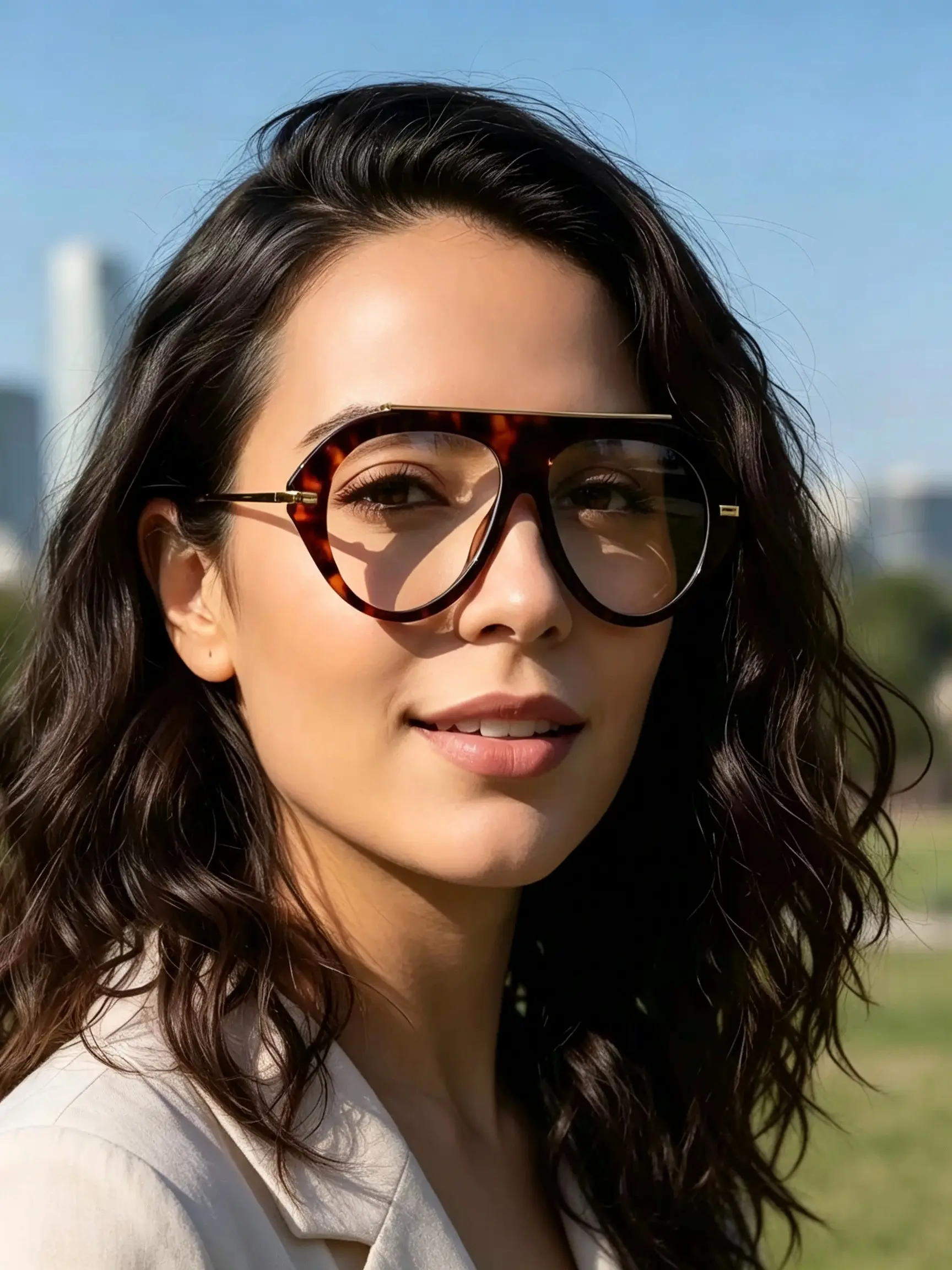 1pc European and American Fashion New Large Frame Square Plain Glasses, Anti-Blue Light, Versatile Eyewear Frame, Trendy Glasses for Students