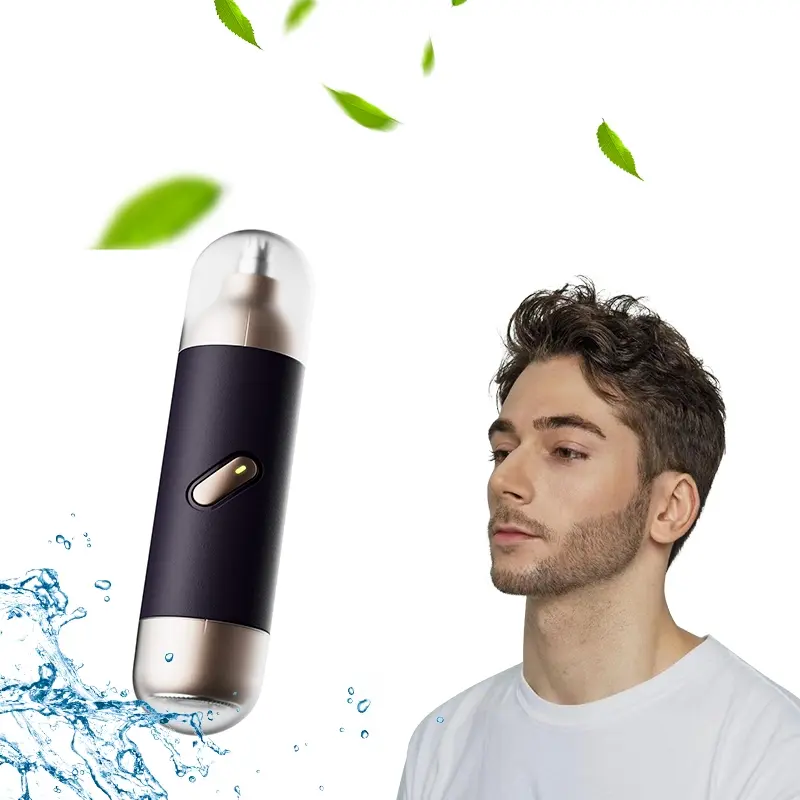 New 2-in-1 electric shaver nose hair trimmer, environmentally friendly plastic travel portable silent beard trimmer, suitable for holiday gift giving