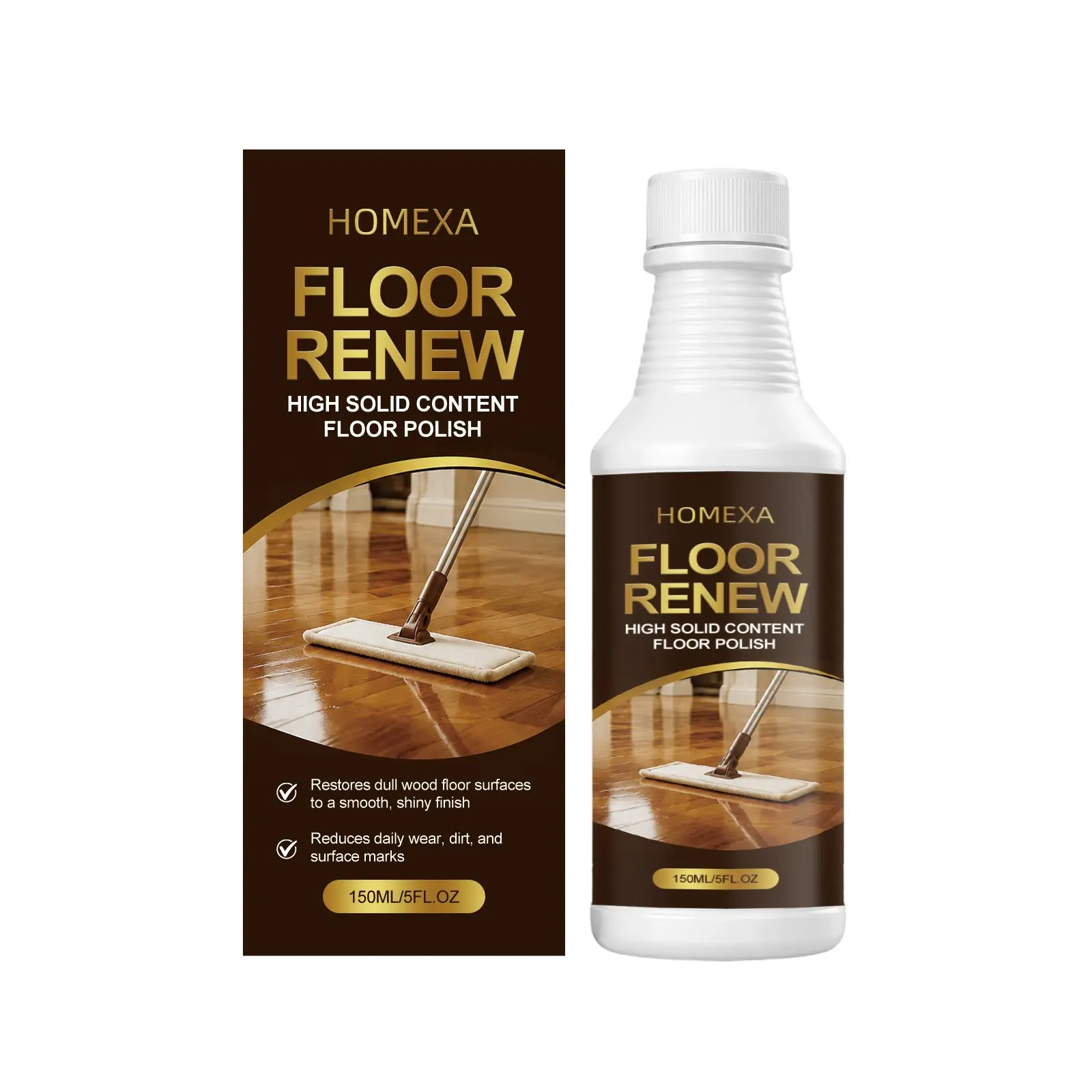 Wood Floor Care Agent, Multi-Functional Cleaner for Dust, Dirt, Water Stains, Home Cleaning Solution, Effective Wood Floor Maintenance, Home Care Supply