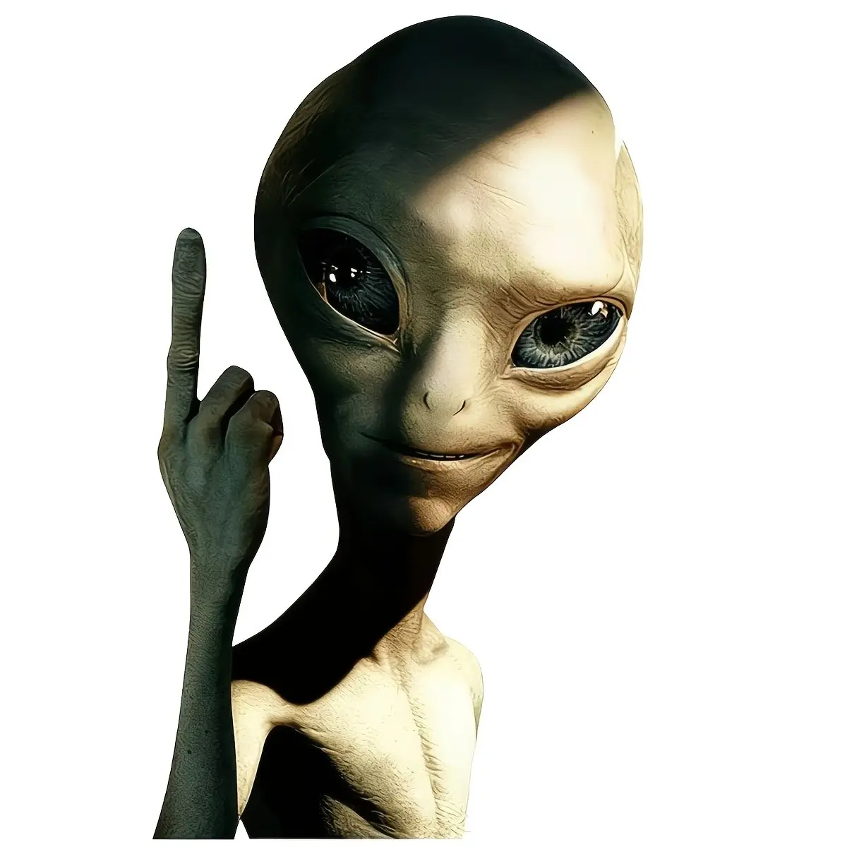 6-Inch Alien Vinyl Sticker, Self-Adhesive PVC Decal for Cars, Trucks, Motorcycles, Windows, Walls, One-Time Use, Funny Decoration