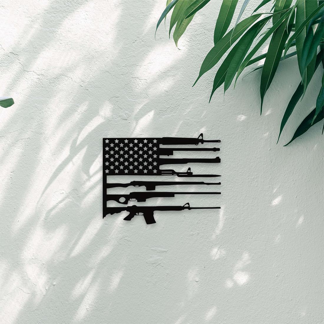 American Flag Metal Wall Art, Personalized Patriotic Decor for Independence Day accessories , Perfect for Home and Lovers of America