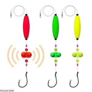 3PCS Catfish Fishing Float Rig Set, Cigar Shape Floating Rigs With Circle Hooks And High Visibility Buoyancy Design, Catfish Fishing Tackle For River Fishing, Lake Fishing, Bank Fishing And Big Predator Fish Anglers