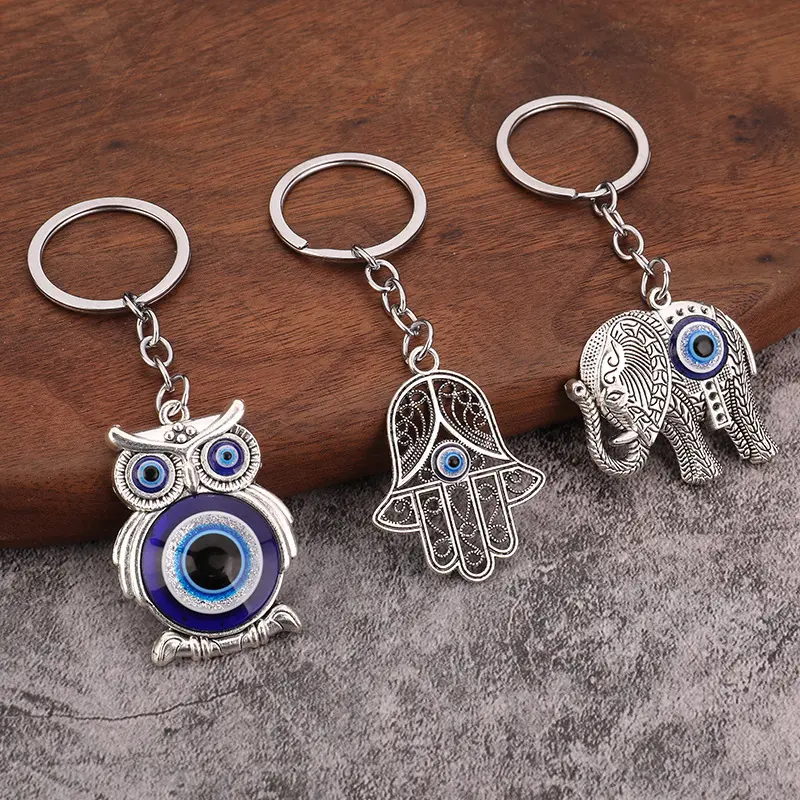 Eco-Friendly Retro Bird Keychain with Blue Evil Eye Charm, Cute Alloy Pendant for Handbags, Backpacks, Style 1, Handbag Decor, Bird Shape, Bird Lover Gift Ideas homedecor