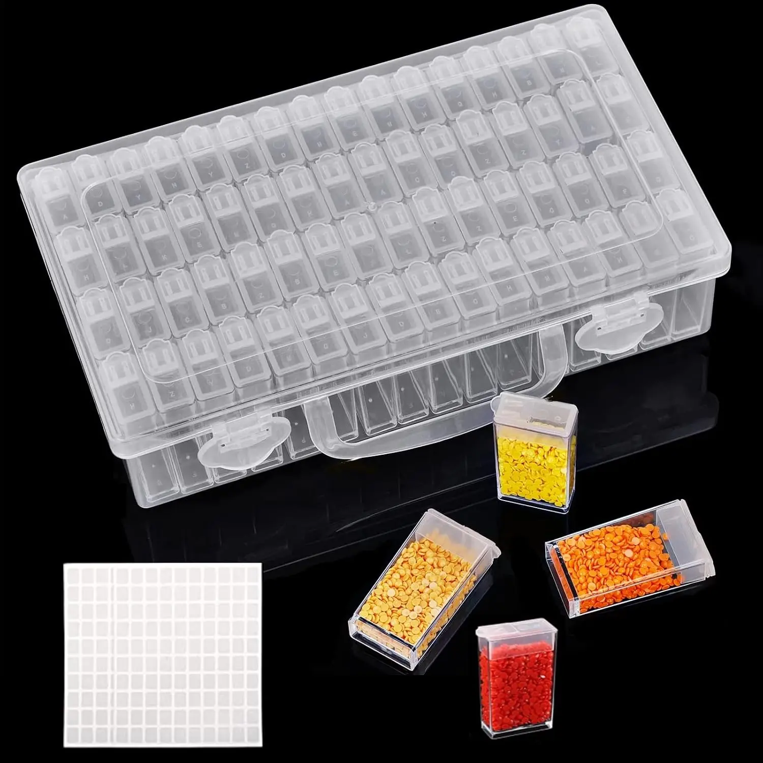 Painting Storage Containers  Painting Accessories 64 Grids Storage Box