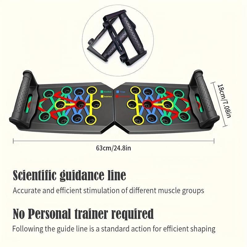 Multifunctional Push Up Trainer Board withErgonomicDesign for Chest Muscle Strength Boost HomeGym WorkoutEfficiency Comfortable Exercise