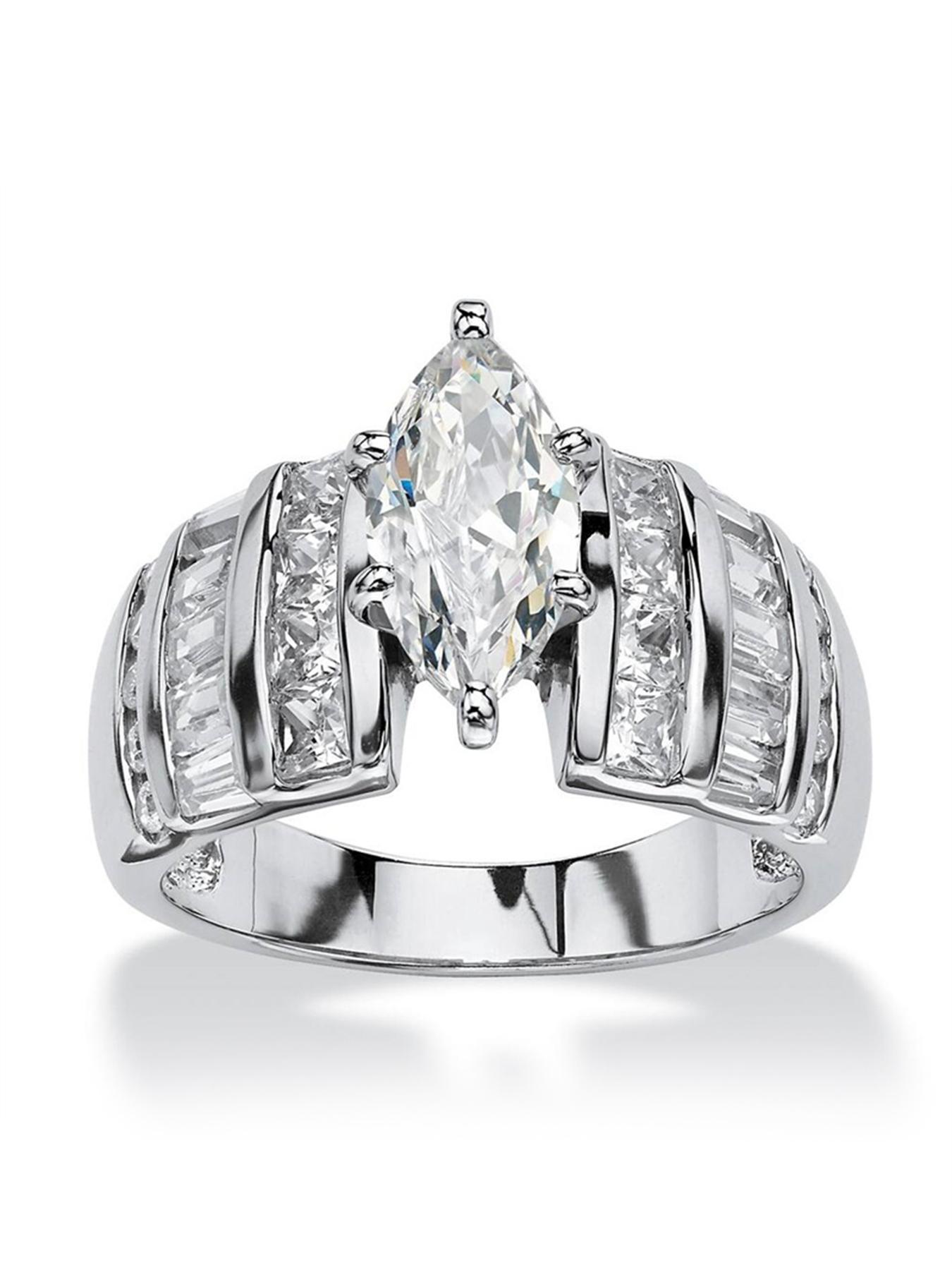 Classic Elegant Rhinestone Decorated, Fashion Jewelry for Party, Daily Clothing Decor, Trendy All-match & Exquisite Jewelry for Birthday Gift, Fashion Engagement Rings