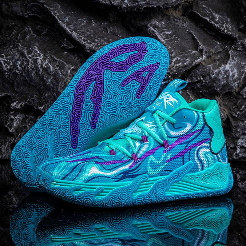 2026 New Model Three-ball Third Generation Basketball Shoes, High-top New Youth Practical Wear-resistant Sports Shoes