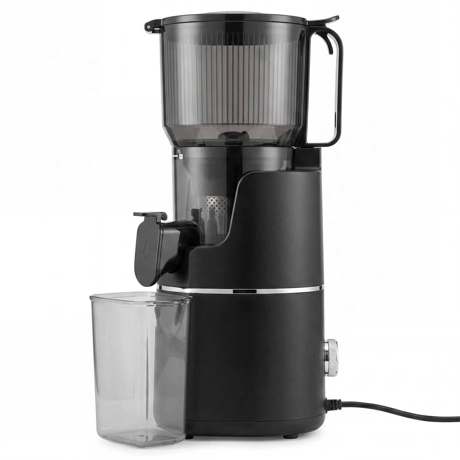 250‑Watt Cold Press Slow Masticating Juicer, Compact Fruit and Vegetable Juice Extractor, Easy‑Clean Slow Juicer Suitable for Celery, Ginger Root, Wheatgrass and Citrus, Household Kitchen Appliance