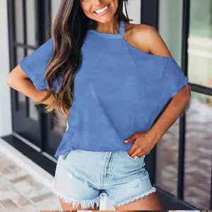 Black Cold Shoulder Short Sleeve Top |   Asymmetrical Cut Out Tee |   Y2K Streetwear