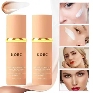 4 in 1 Color Changing Foundation Concealer, Natural Spectrum Shifting Makeup Medium & Light Tone Face Base