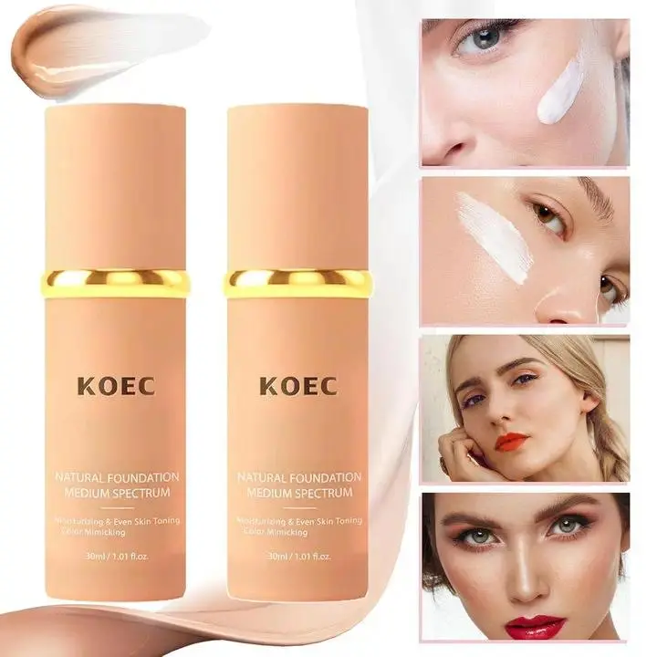 4-in-1 Color Changing Foundation with Hyaluronic Acid, Hydrating Face Makeup for a 16-Hour Radiant Finish, Cosmetic for Light to Medium Skin Tones, Moisturize, Daily, Hydrate, Makeup Routine