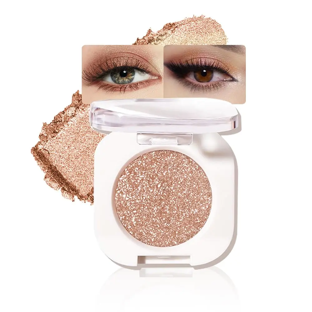 Mini Eyeshadow Palette, Highly Pigmented Creamy Formula with Rose Pink & Gold Tones, Matte & Shimmer Finishes, Long-Lasting Waterproof Eye Makeup for a Radiant Look (B09), E-02 Rose Pink, High Pigment Density, E-05 Gold, Natural
