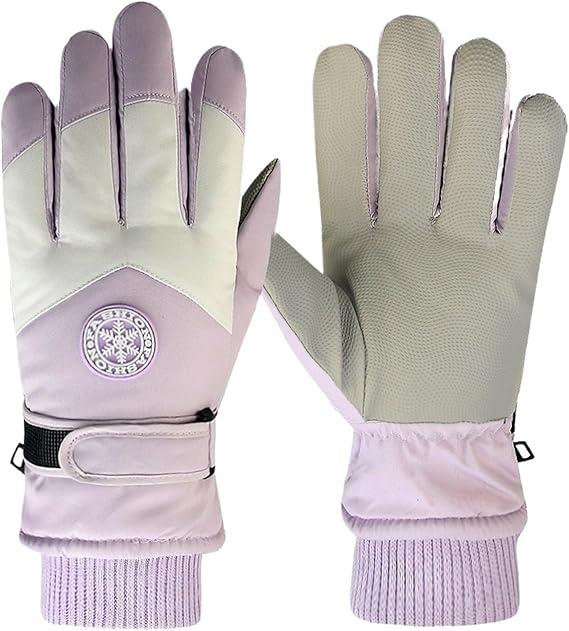 Ski Gloves For Outdoor Use, Unisex, Windproof, Fleece-Lined, Thickened For Warmth, Water-Repellent, Touchscreen-Compatible Cycling Gloves.