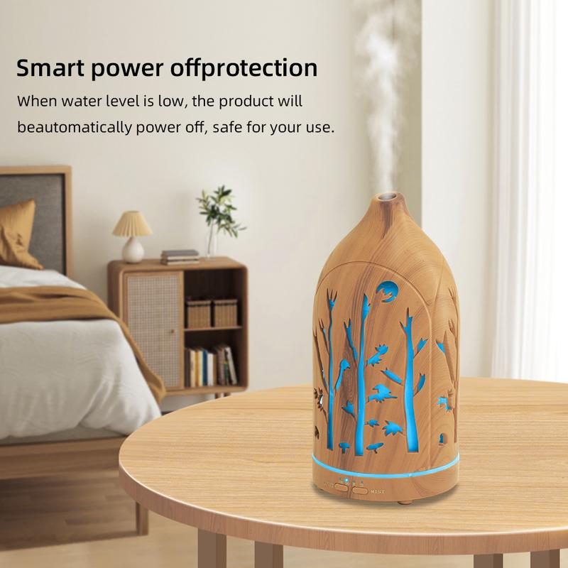 Aromatherapy Diffuser with 7 LED Colors, Auto Shut Off & 3 Essential Oils aromatherapist humidifier lamp