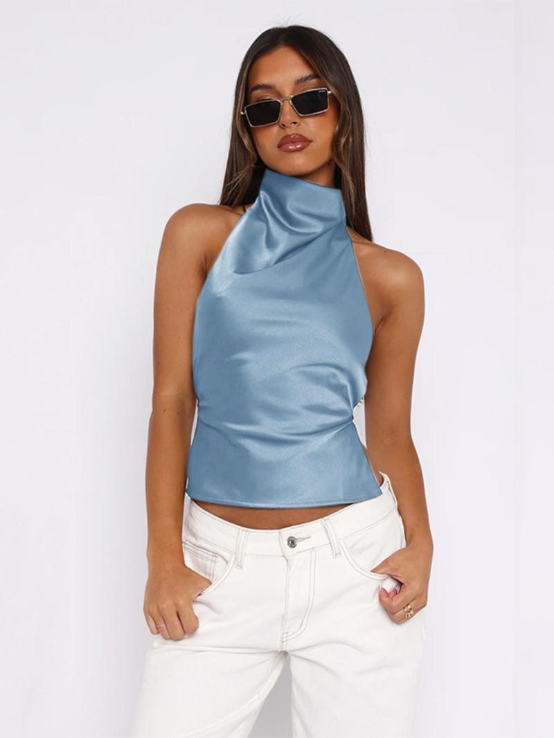 Women's Solid Color Tank Top, Casual Sleeveless Top for Summer, Women's Clothing for Daily Wear, Womenswear