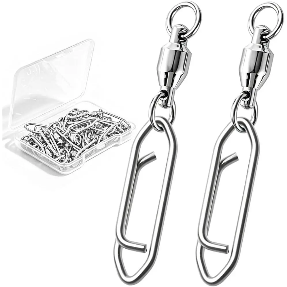 Fishing Speed Clips with Ball Bearing Swivels