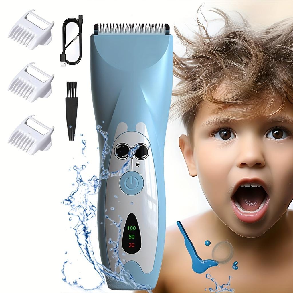 1 Piece Cartoon Pattern Baby Hair Clippers, Electric Hair Trimmer, Portable Electric Rechargeable Grooming Clipper