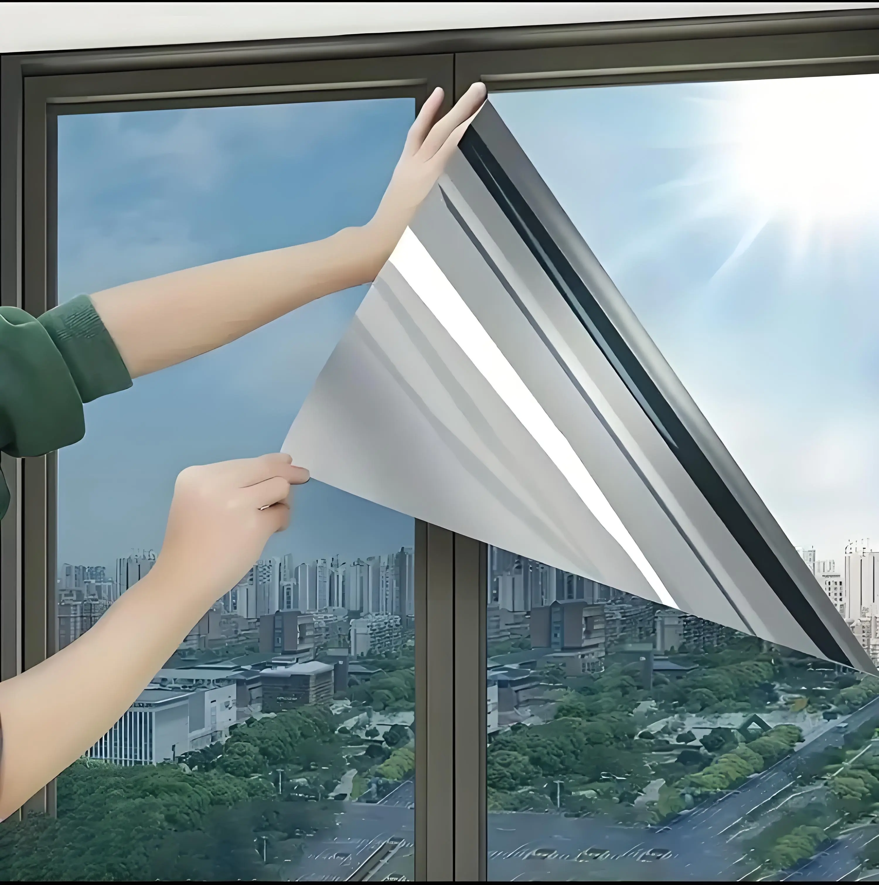 Reflective Mirror for Daytime Heat Control17.5 x 78.74 Inche