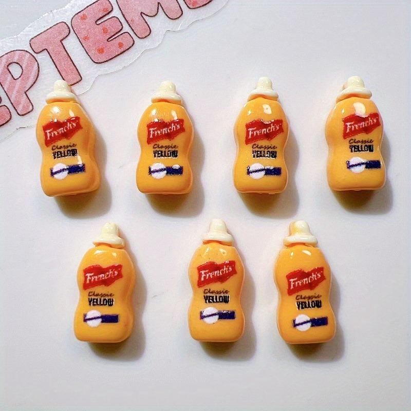 14Counts Miniature Sauce & Condiment Models - Adorable DIY Craft Decor, Play Kitchen Accessories for Phones/Frames/Fridges/Journals (Includes Ketchup/Mustard/Mayo/Soy/BBQ/Syrup/Salad Dressing) - Handmade Mini Food Replicas, Play Set