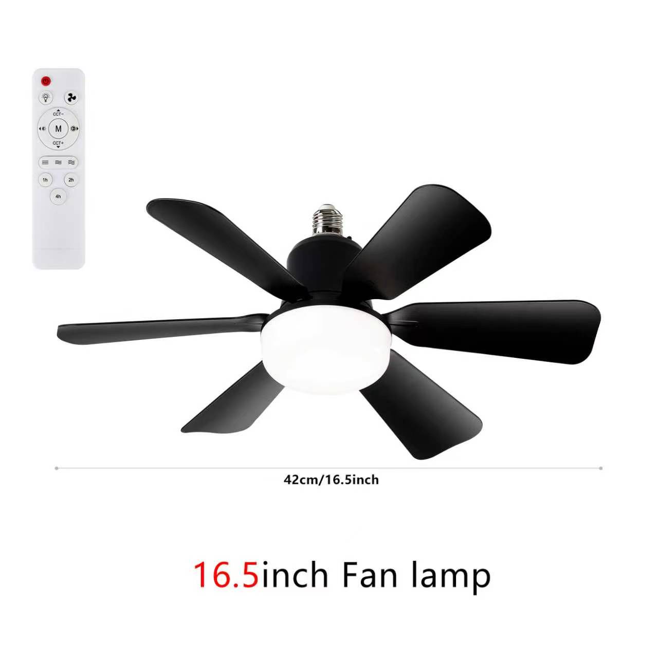 New E27 screw-in lamp holder fan light bulb with plug-in fan blade design, LED fan with three-speed adjustment New E27 screw-in lamp holder fan light bulb with plug-in fan blade design, LED fan with three-speed adjustment