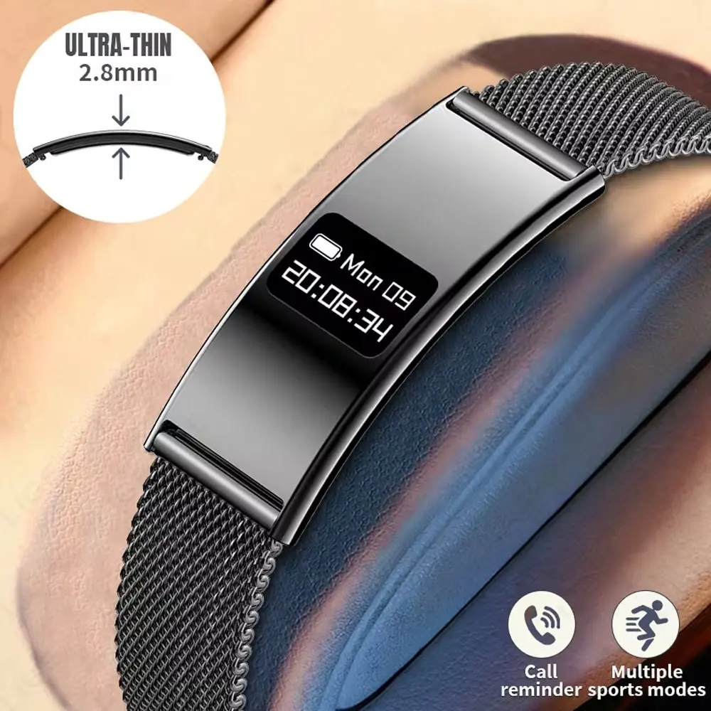 Senbono Zinc Alloy Smart Band, Bluetooth-compatible 5.3, Ipx8 Waterproof, Magnetic Charging, 5-7 Days Battery, Multiple Sports Modes, Android & iOS Compatible
