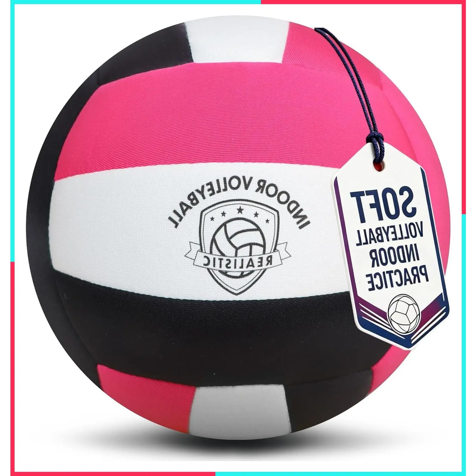 Soft Indoor Volleyballs for Girls Youth Beginners - Lightweight Fabric Trainer Volleyballs for First Learning, Safe Quiet Practice Inside House, Birthday Easter Gifts