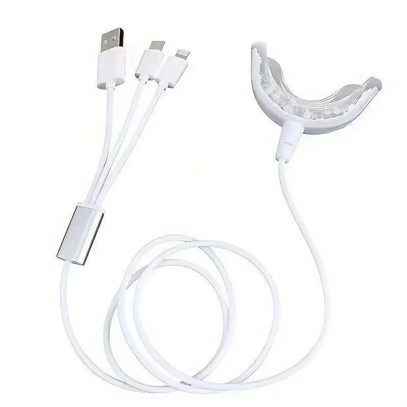 Portable 3-in-1 and 4-in-1 USB Teeth Whitening Devices, Innovative Oral Care Products Connectable to Mobile Phones