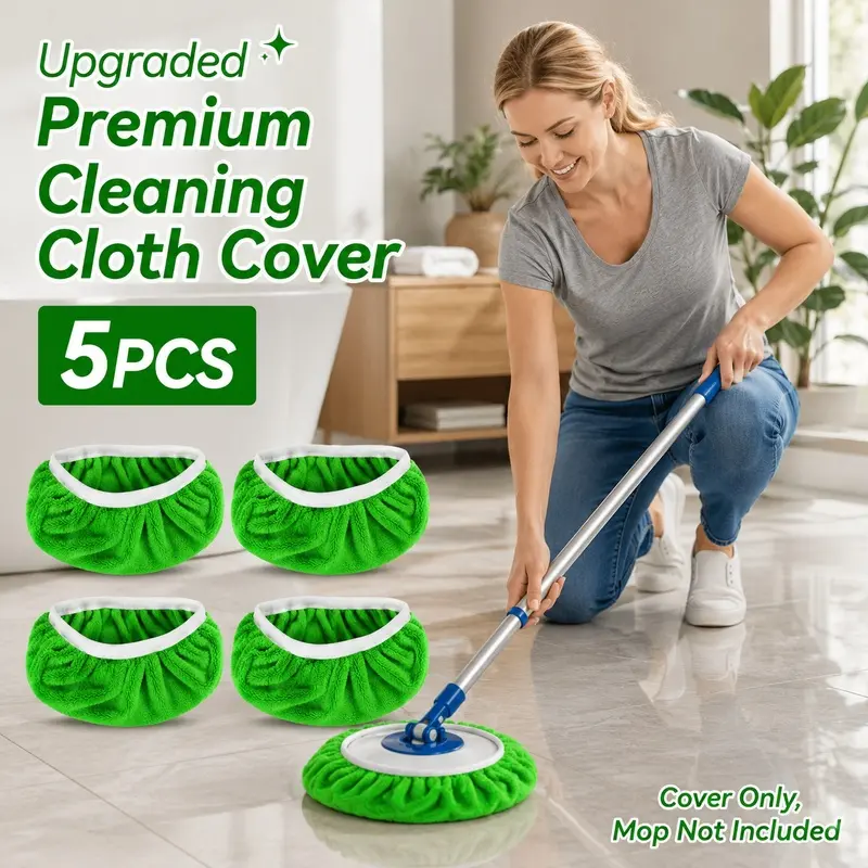 Reusable Cleaning Mop Slippers with High Absorbency Microfiber, Hands Free Floor Dust Mop Shoe Covers for Pet Hair Removal on Hardwood Tile Floors, Comfortable Elastic Home Cleaning Slippers, Halloween Christmas Gift Idea for Mom Wife Girlfriend and Pet F