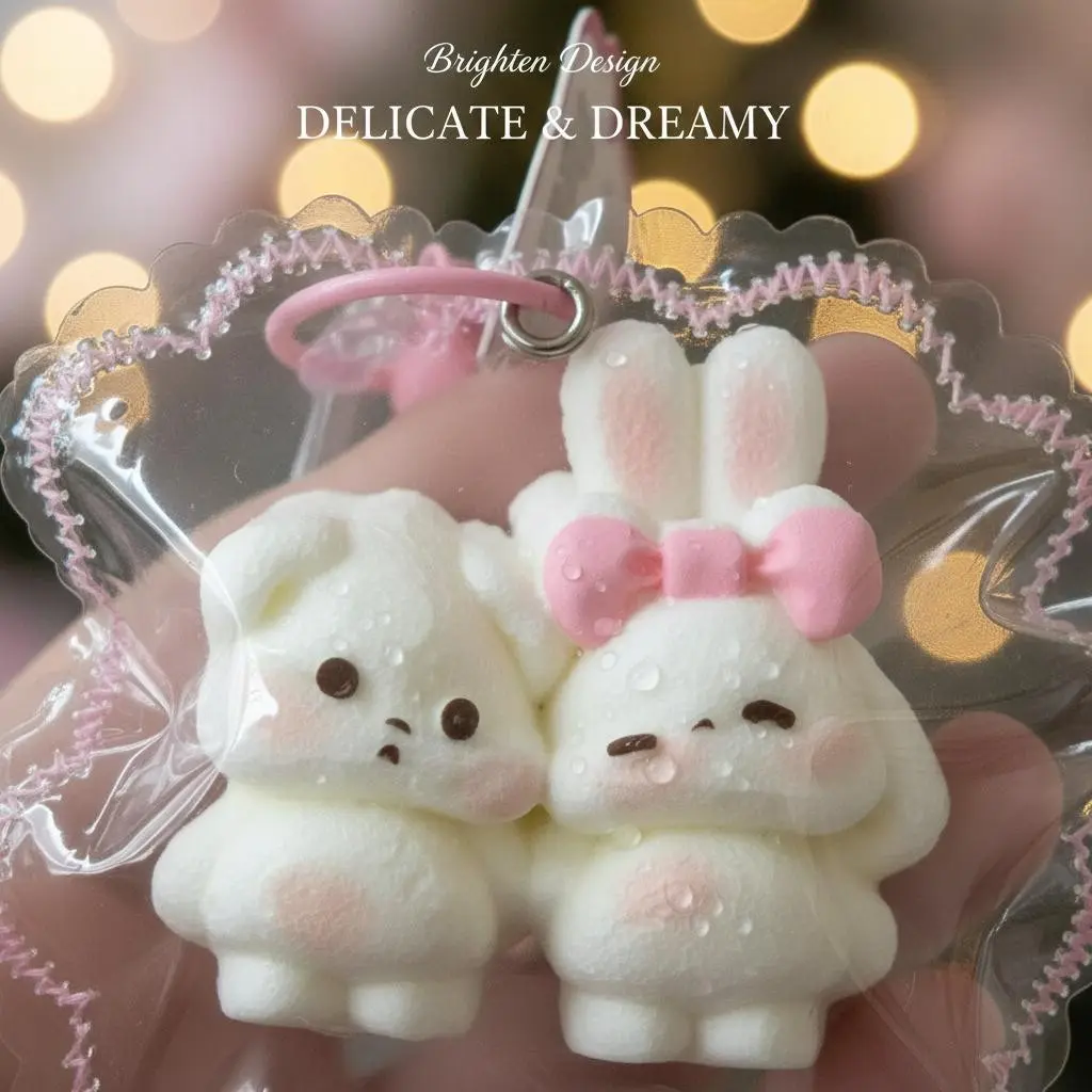 1pc Snuggling Bear & Bunny Squishy Toy, Sensory Squishies, Soft Slow Rising Sensory Fidget for Stress Relief, Decompression Squeeze Squishy, Cute Hugging Animal Duo Desk Decor, Romantic Relaxing Gift for Couples, Birthday, Valentine's Day