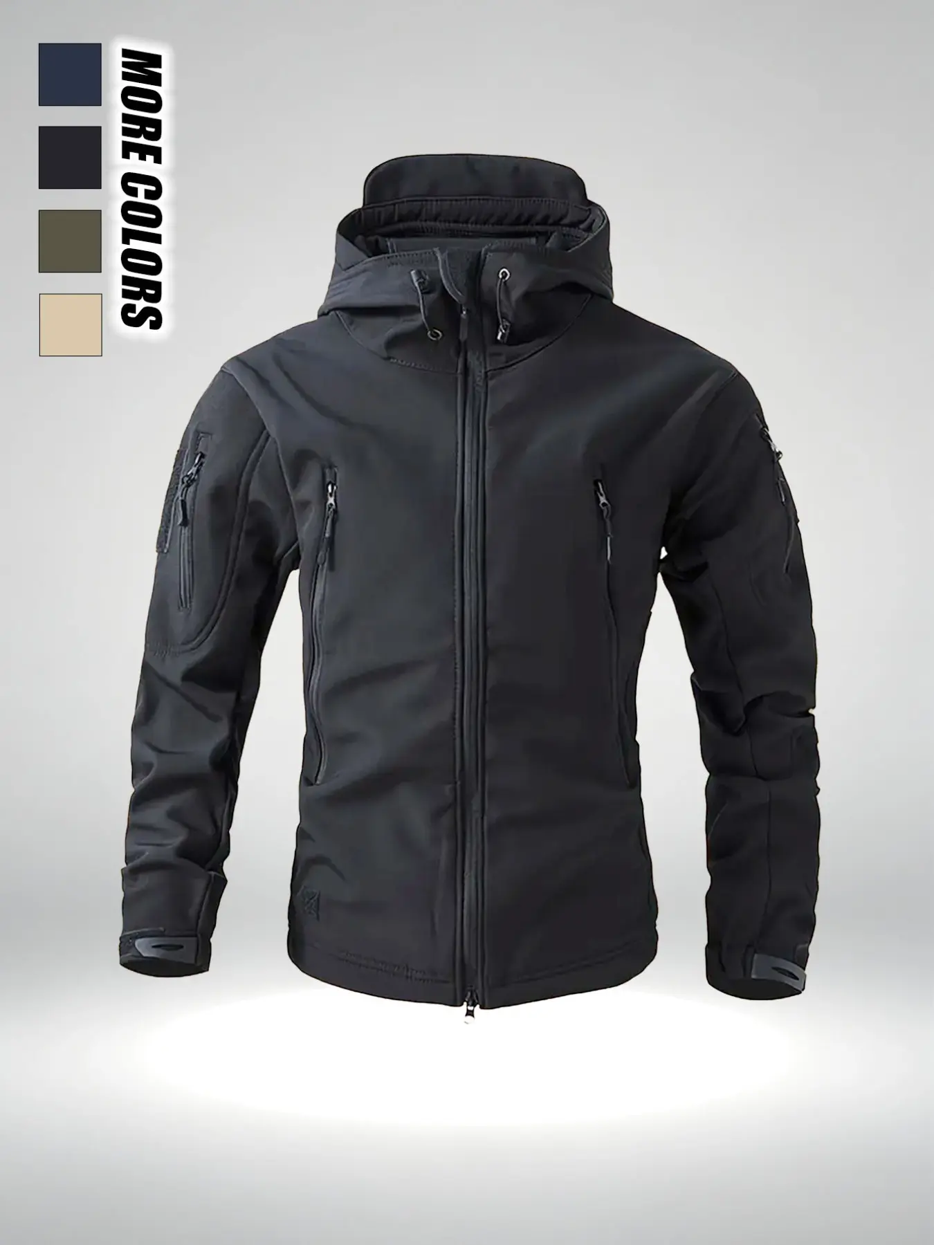Men's Tactical Three-Function Jacket, Soft Shell Waterproof Windproof Coat, High-End American Style, Outdoor Apparel