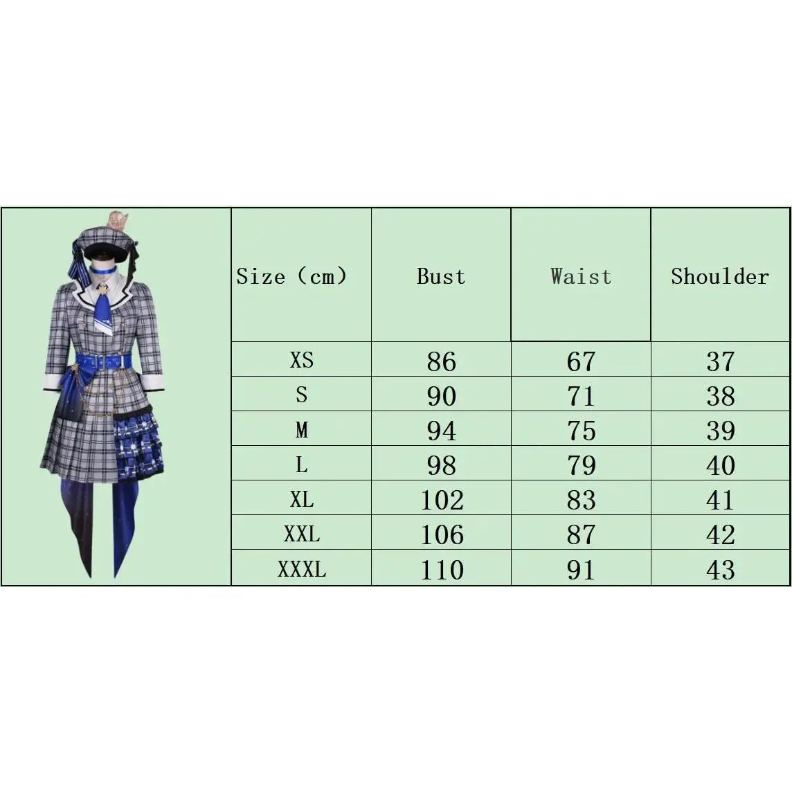 VTuber ‌Hololive Hoshimachi Suisei Cosplay Costume Wig Singing Suit Plaid Dress Hat Accessories Women Halloween Party Outfits