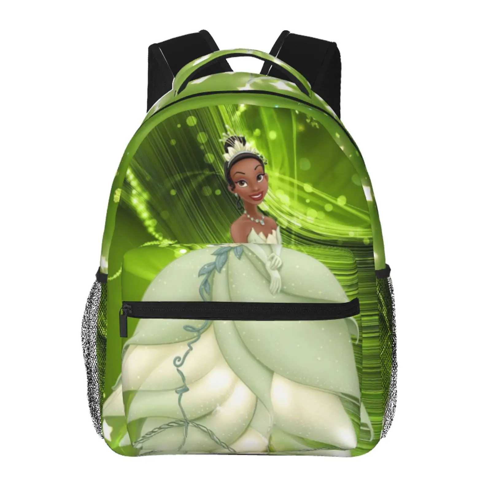 Anime tiana3 Backpack, School bag Cute Girls Boys Teens Backpacks Kawaii Kids Lightweight backpack with adjustable straps Bookbag with for office travel bag