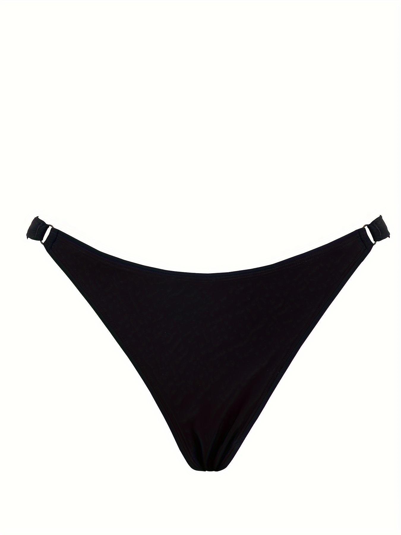 Women's 2026 New Arrival High Cut 2-Piece Triangle Bikini Set - Adjustable Shoulder Straps Swim Top, Fitted Swim Bottom, Adjustable Sizing Style for Summer Beach Pool Vacation, Adjustable Sizing Bikinis Set