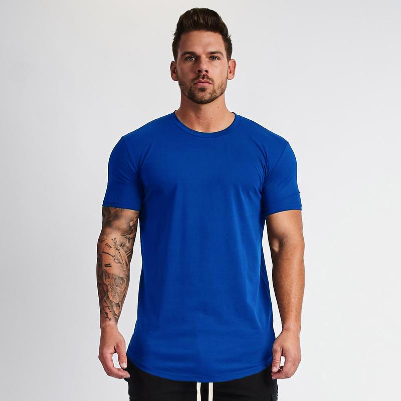 Men's Muscle Sports T-Shirts Fashion Tees Tops Short Sleeve Athletic Workout Gym Clohting Slim Fit T Shirts for Men
