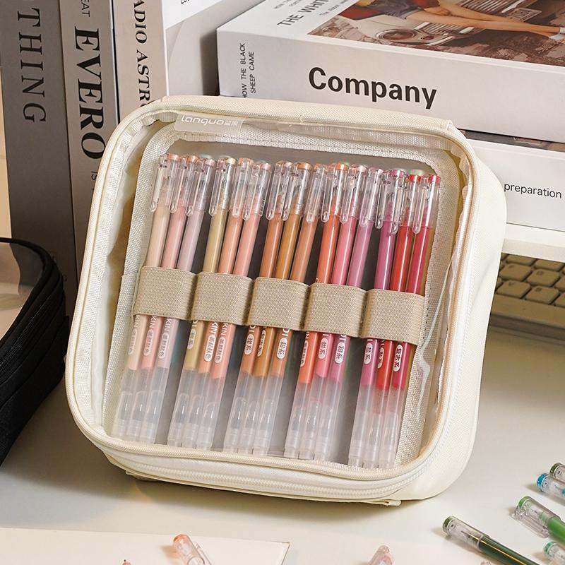 Large Capacity Pencil Organizer Case, 1 Count Multi-layer Stationery Storage Bag for Markers, Art Pen Marker, Office Stationery & Supplies, Multifunctional Stationery