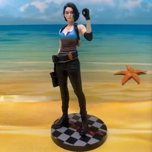 Anime Figure Zombie Hunter Ada Wong Jill Collectible Model Figurine Display Box Set, High-Quality Anime Merchandise Gift Idea