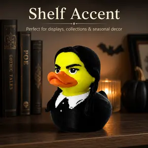 3D-printed Wednesday Braid Duck, high-quality PLA figurine, bedroom or desk decoration, office decor, collectible toy, cute and creative gift, room decor, desk ornament, birthday party gift