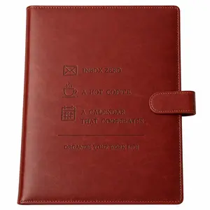 Executive PU Leather Portfolio Binder  – Professional Document Folder Organizer, Zippered Padfolio with Tablet Sleeve, Best Father's Day Birthday Gift for Business Professional
