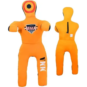 Brazilian Jiu Jitsu Judo Karate Throwing Boxing Dummy - 36-41 Inch Orange Grappling Dummy for Kids