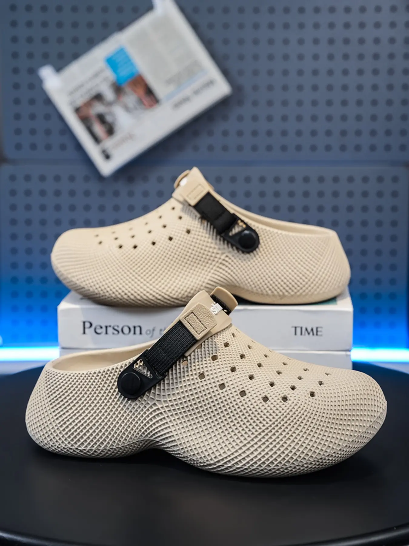 3D Texture Mesh Fashion Slippers, Thick Sole Slip-On Shoes, Ergonomic Insole, Arch Support, Comfortable, Non-Slip, Breathable, Durable, Home Slipper