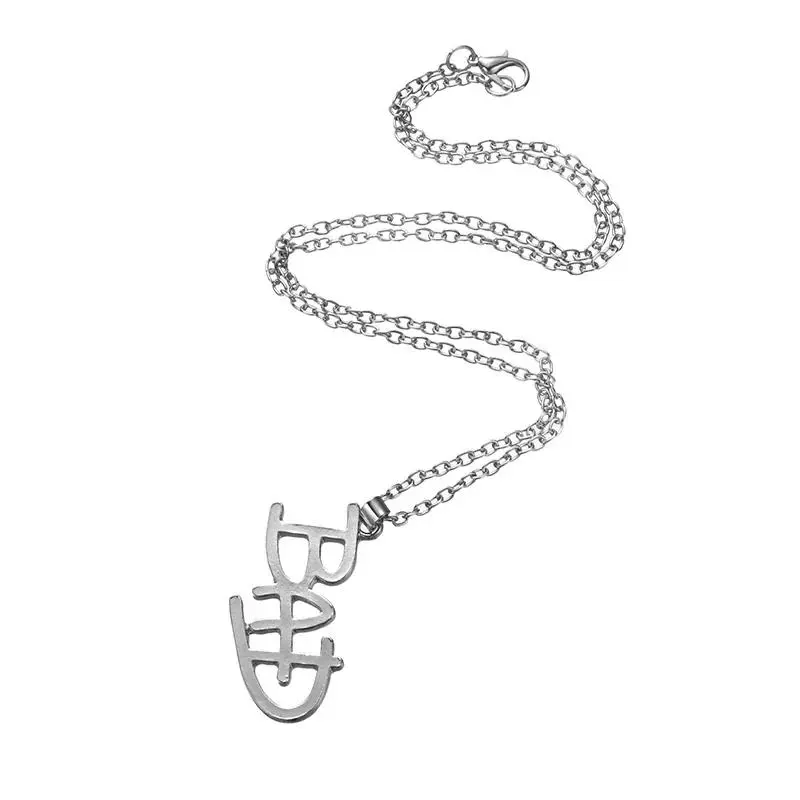 Artist Singer Michael Jackson BAD Necklace Rock Roll Everlasting Classic MJ Pendant Hot Charm Punk Stainless Steel Jewelry
