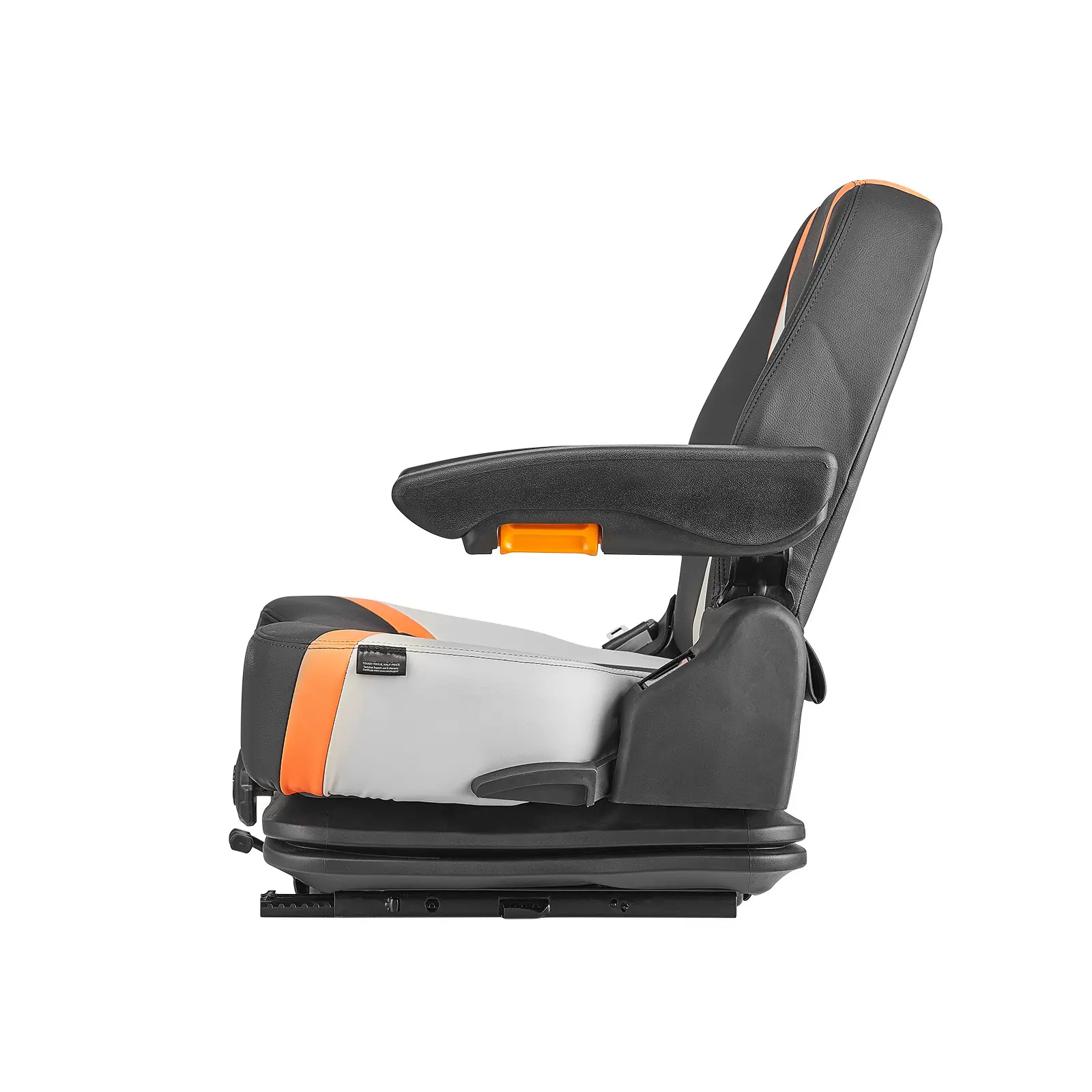 Universal Forklift Seat, Secure Fold Down Tractor Seat with Micro Switch, Tractor Suspension Seat with Adjustable Back, All-Around Adjustable Comfort, Adjustable Suspension Design