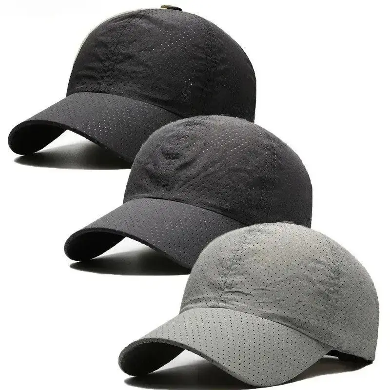 3-Pack Unisex Quick-Dry Running Caps for Men Women, Lightweight Breathable UV Sun Protection Athletic Hat Set for Running, Hiking, Gym, Cycling & Daily Travel