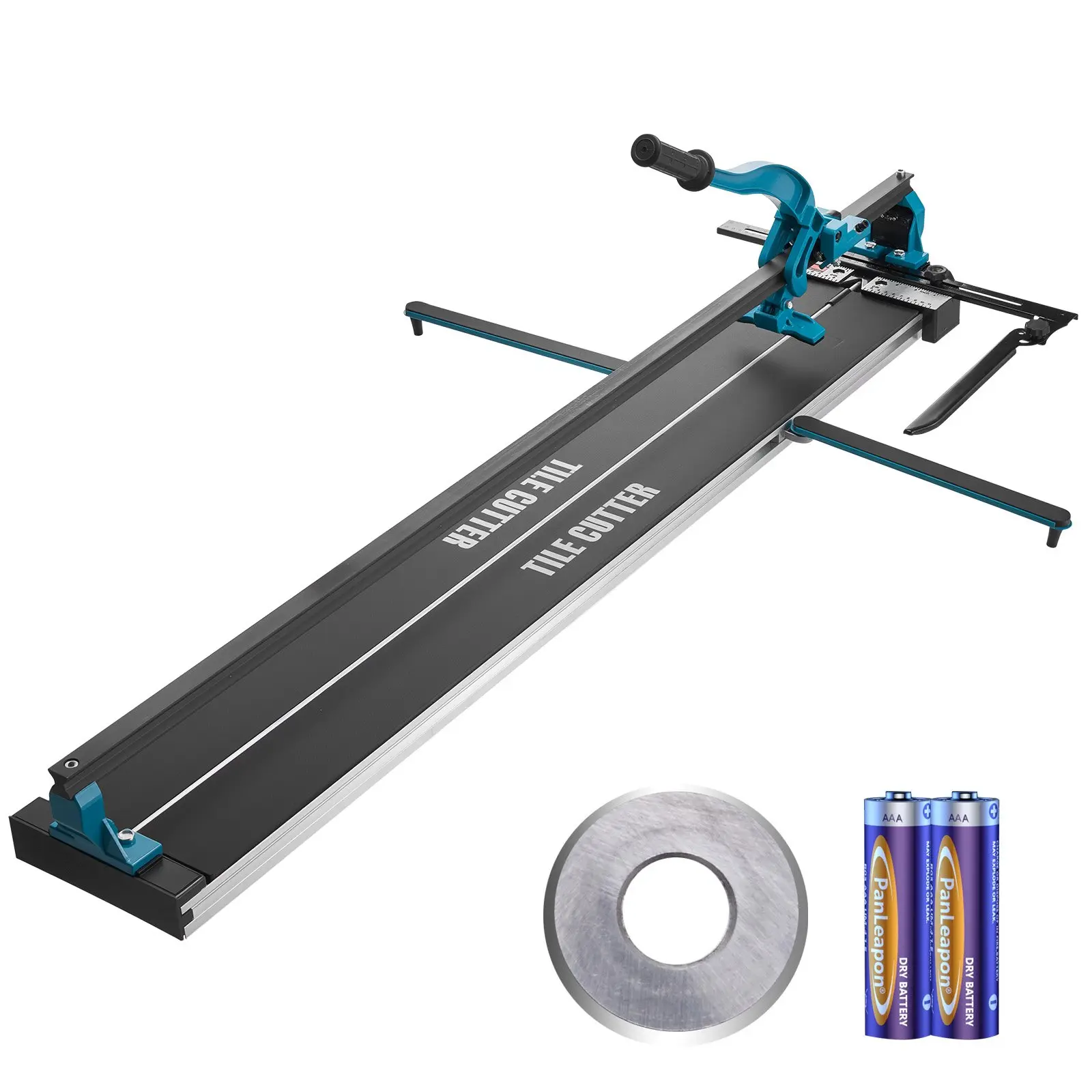 VEVOR Manual Tile Cutting Tool, 48 in, Porcelain Ceramic Cutter with Tungsten Carbide Cutting Wheel, Infrared Positioning, Anti-Skid Feet, Durable Rails for Professional Installers & Beginners, 48 Inch