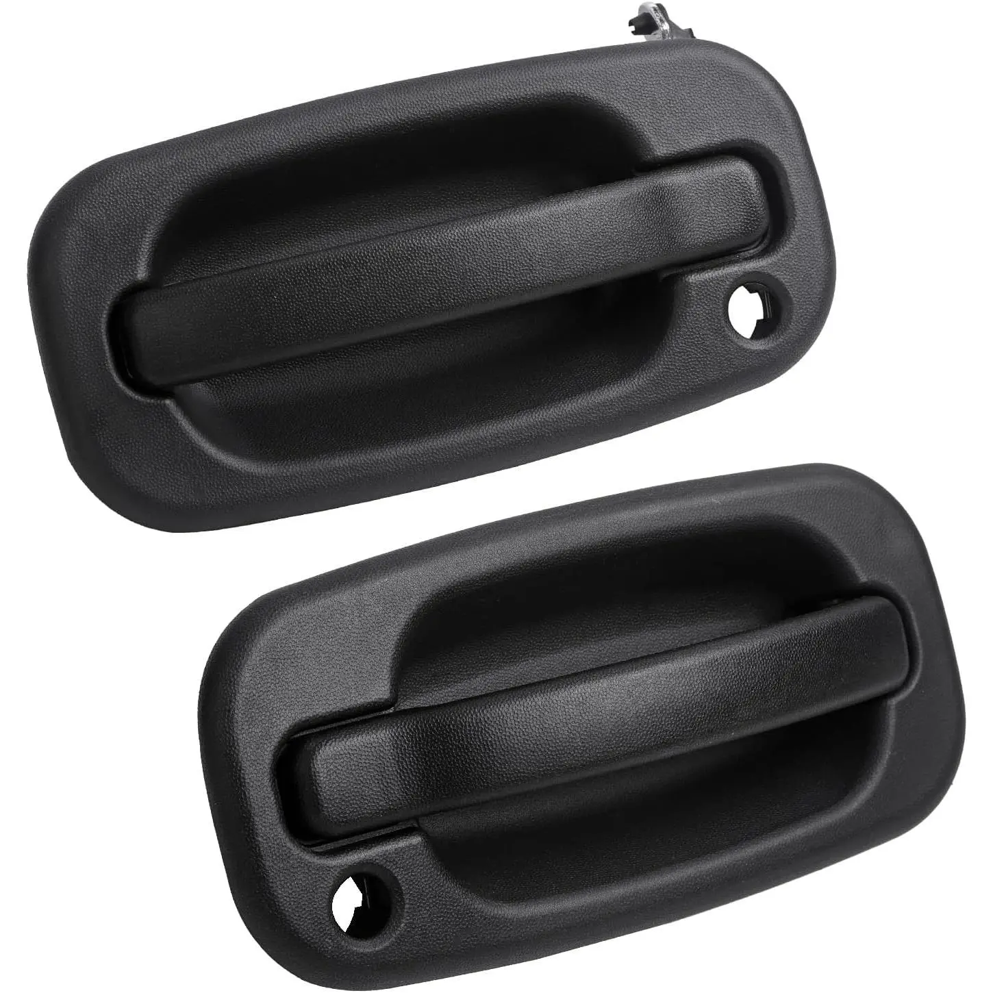 Exterior Door Handle Front Left & Right Pair Compatible with Chevy GMC Cadillac Vehicle 1999-2007 Silverado Suburban Tahoe Avalanche, Sierra Yukon, Escalade Replaces# 15034985, 15034986 (2PCS)