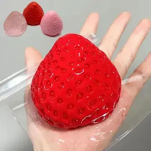 Big Strawberry Squeeze Taba Squishy Toy Kawaii Red Pink Squishies Fidget Toy Fruits Vegetables Soft Girl Birthday Gift Toy